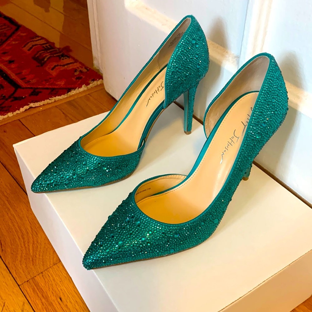 Blue Green Betsey Johnson Shary Pump